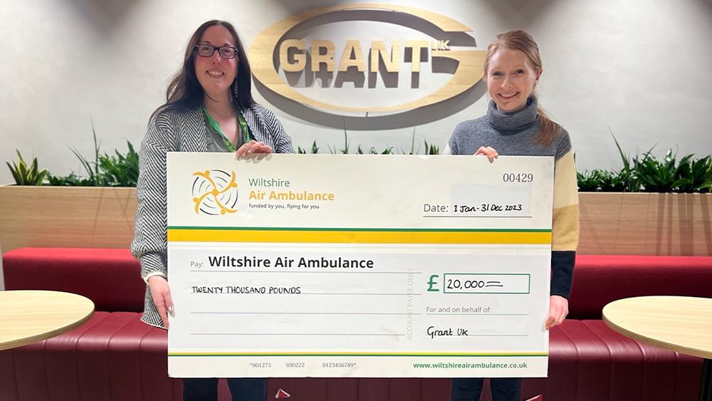 Grant UK donates a further £20,000 to Wiltshire Air Ambulance image