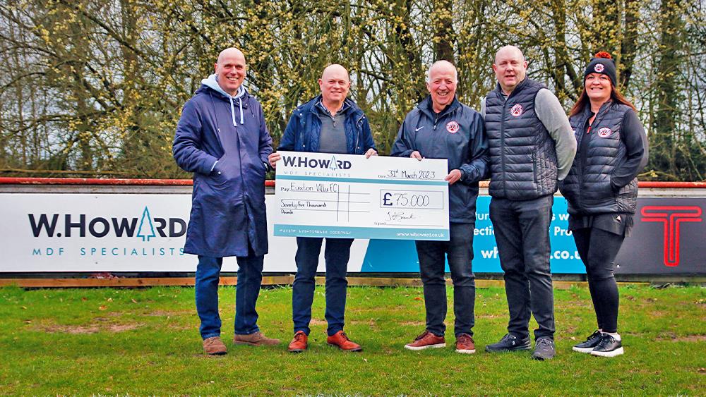 W.Howard supports new facilities for local football club image